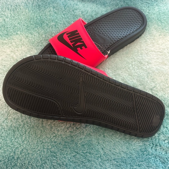 ❤️❤️NEW! Nike Men\'s Benassi JDI Slides ORBIT RED Sz 13